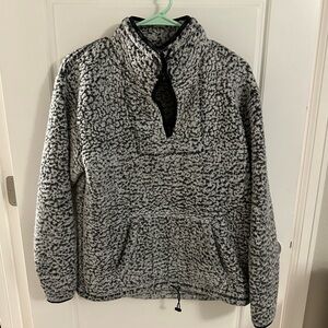 PINK Quarter Zip Fuzzy Fleece jacket